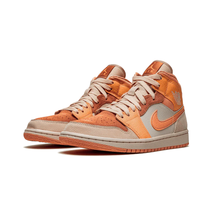 Air Jordan 1 Mid Apricot Orange Terra Blush