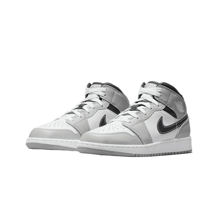 Air Jordan 1 Mid Light Smoke Grey Anthracite (GS)