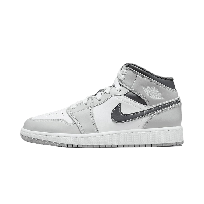 Air Jordan 1 Mid Light Smoke Grey Anthracite (GS)