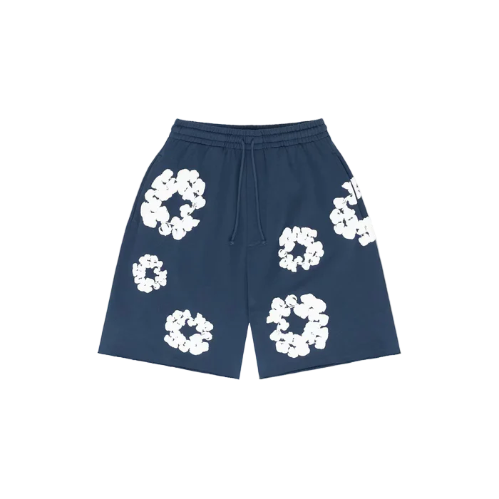 Denim Tears The Cotton Wreath Shorts Navy