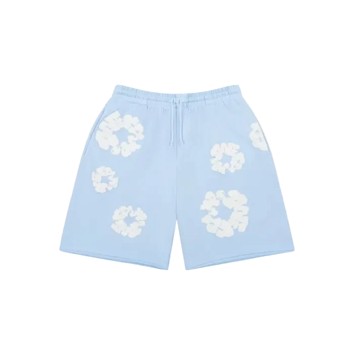 Denim Tears The Cotton Wreath Sweatshorts Powder Blue