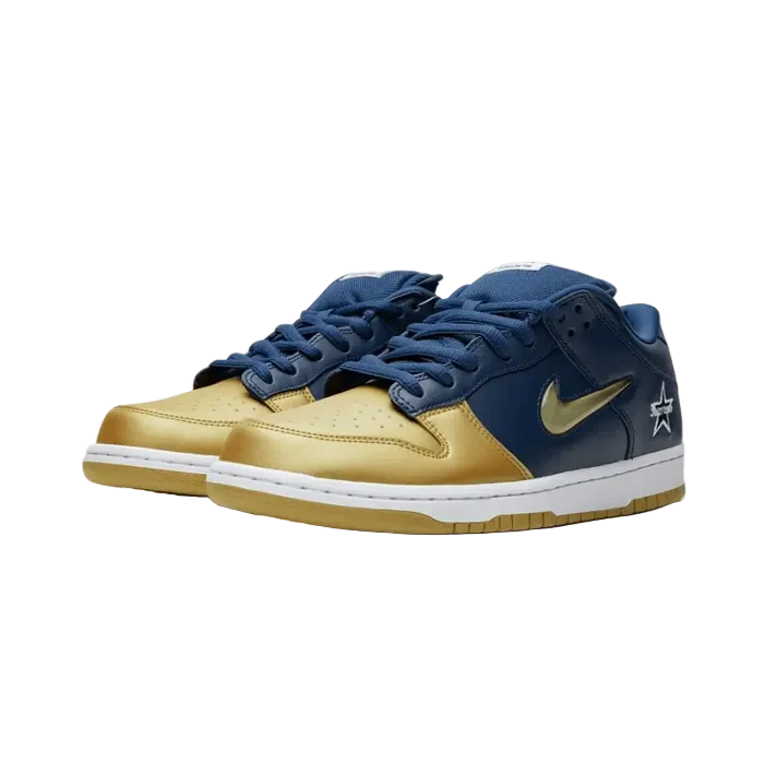Nike SB Dunk Low Supreme Jewel Swoosh Gold