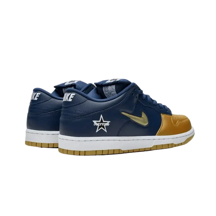 Nike SB Dunk Low Supreme Jewel Swoosh Gold