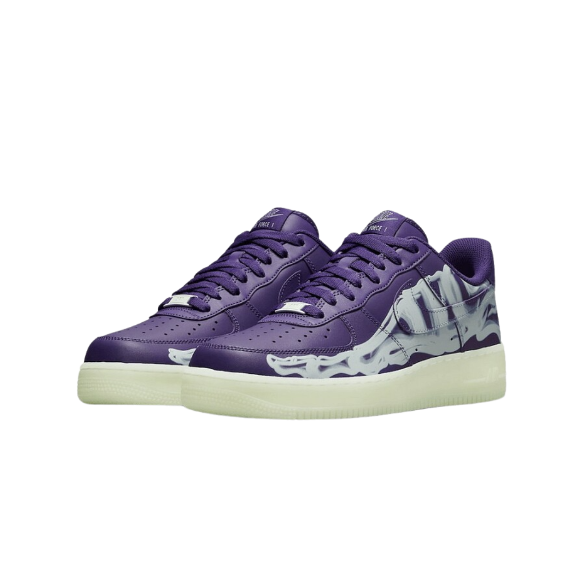 Nike Air Force 1 Low '07 QS Purple Skeleton Halloween (2021)