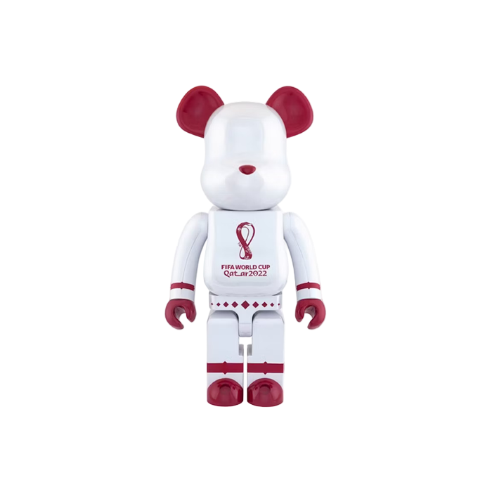 Bearbrick x FIFA World Cup Qatar 2022 1000% White Chrome