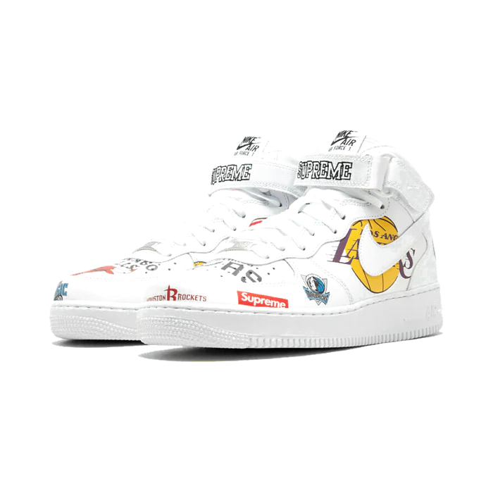 Nike Air Force 1 Mid Supreme NBA White