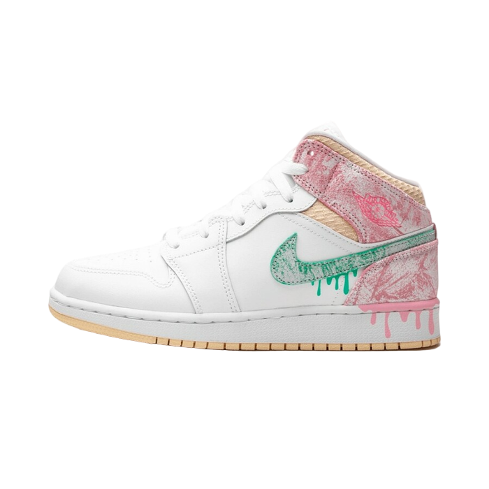 Air Jordan 1 Mid Paint Drip (GS)