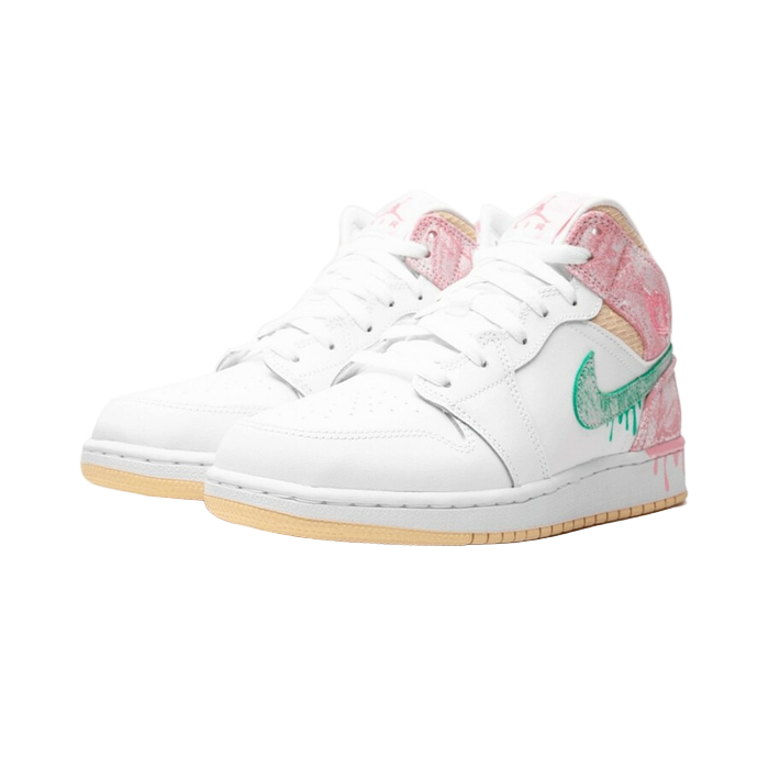 Air Jordan 1 Mid Paint Drip (GS)