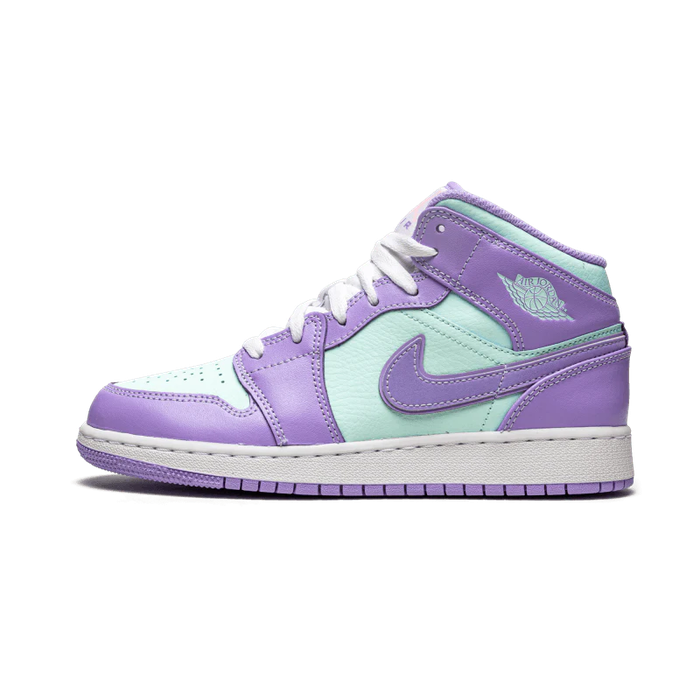 Air Jordan 1 Mid Purple Aqua (GS)