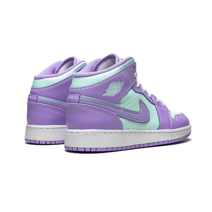 Air Jordan 1 Mid Purple Aqua (GS)
