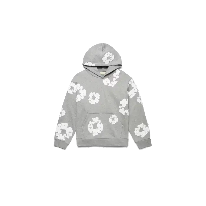 Denim Tears Hoodie The Cotton Wreath Grey