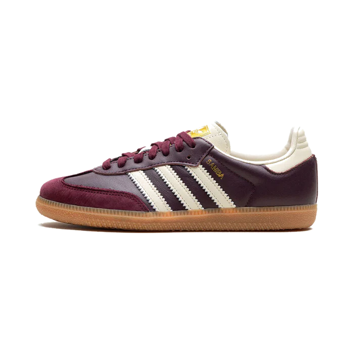 adidas Samba OG Maroon Gold Metallic