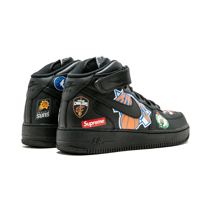 Nike Air Force 1 Mid Supreme NBA Black